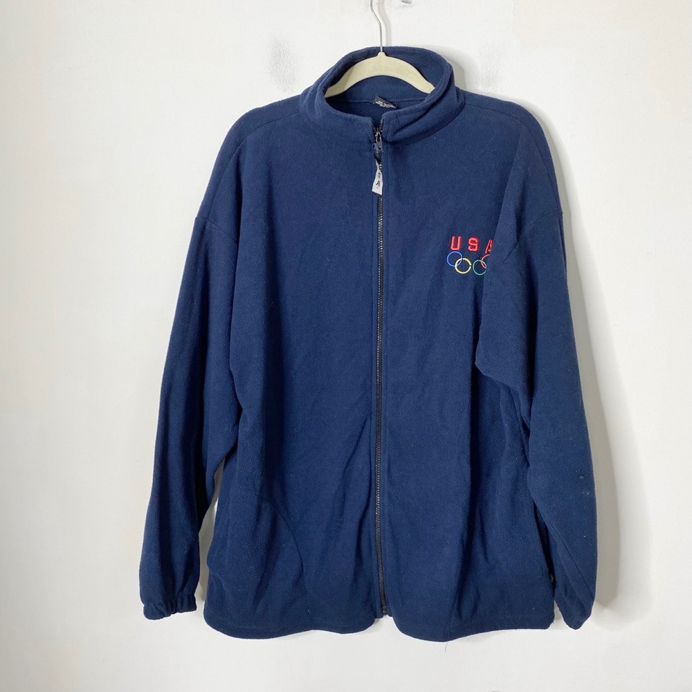 USA Olympics Men’s Size Extra Large XL Made in USA Full Zip Up Jacket